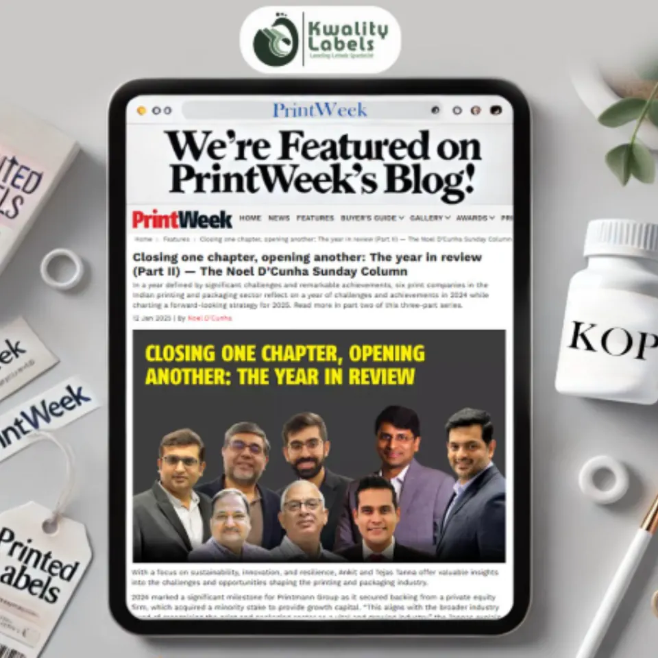 Kwality Labels Featured in PrintWeek India